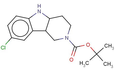 8-CHLORO-1,3,4,4A,5,9B-HEXAHYDRO-PYRIDO[4,3-B]INDOLE-2-CARBOXYLIC ACID TERT-BUTYL ESTER